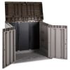 OSTAVA BAŠTANSKA PVC 129.5X74X5X111CM SIVA-BRAON - 2