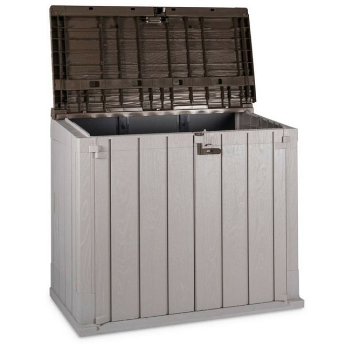 OSTAVA BAŠTANSKA PVC 129.5X74X5X111CM SIVA-BRAON