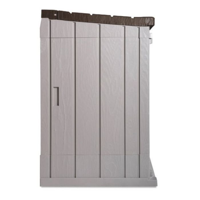 OSTAVA BAŠTANSKA PVC 129.5X74X5X111CM SIVA-BRAON