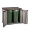 OSTAVA BAŠTANSKA PVC 129.5X74X5X111CM SIVA-BRAON - 6