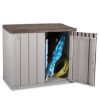 OSTAVA BAŠTANSKA PVC 129.5X74X5X111CM SIVA-BRAON - 8