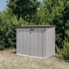 OSTAVA BAŠTANSKA PVC 129.5X74X5X111CM SIVA-BRAON - 9