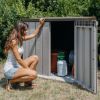 OSTAVA BAŠTANSKA PVC 129.5X74X5X111CM SIVA-BRAON - 10