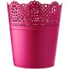 SAKSIJA ČIPKA  LACE OKRUGLA FI 18CM CIKLAMA - 1