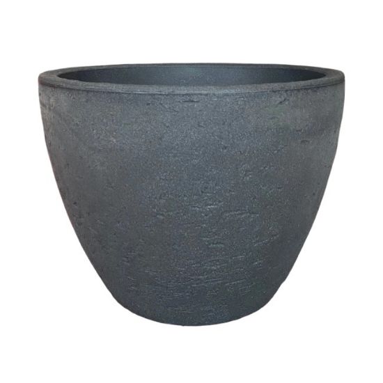 SAKSIJA OKRUGLA STONE ANTRACIT 60X45CM KOOPMAN