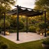 PERGOLA  3X3M  TAMNO SIVA - 1