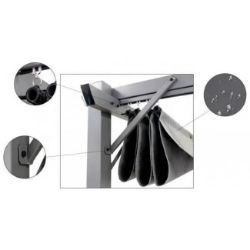 PERGOLA  3X3M  TAMNO SIVA