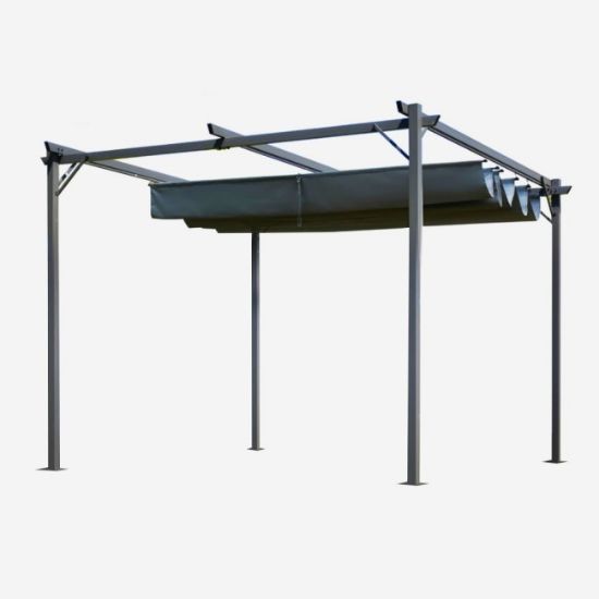 PERGOLA  3X3M  TAMNO SIVA