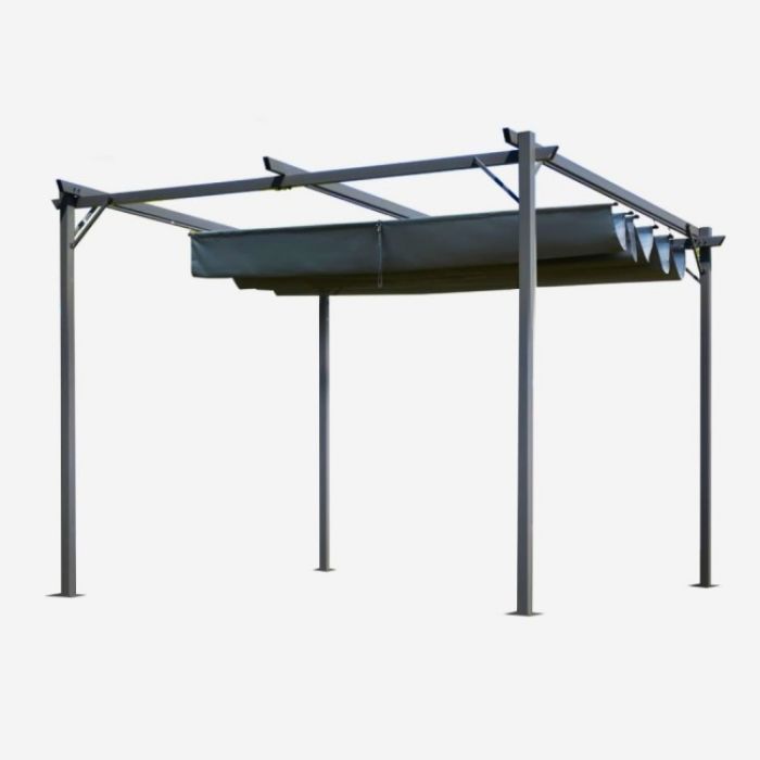PERGOLA  3X3M  TAMNO SIVA