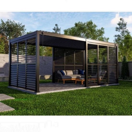 PREGRADA SA POKRETNIM LAMELAMA ANTRACIT ZA PERGOLU (973798,973799,974167) ALU 93X240CM