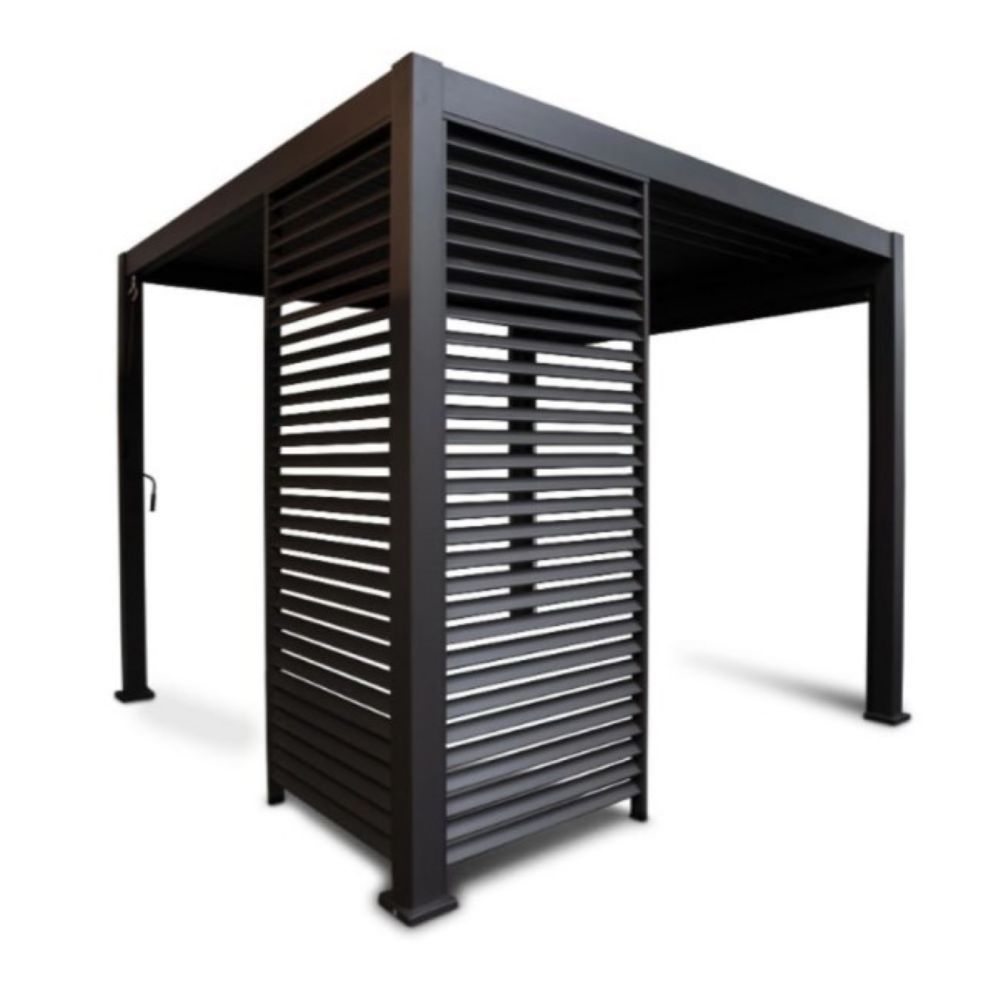 PREGRADA SA POKRETNIM LAMELAMA ANTRACIT ZA PERGOLU (973798,973799,974167) ALU 93X240CM