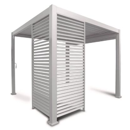 PREGRADA SA POKRETNIM LAMELAMA BELA ZA BIOKLIMATSKU PERGOLU 974166 93X240CM