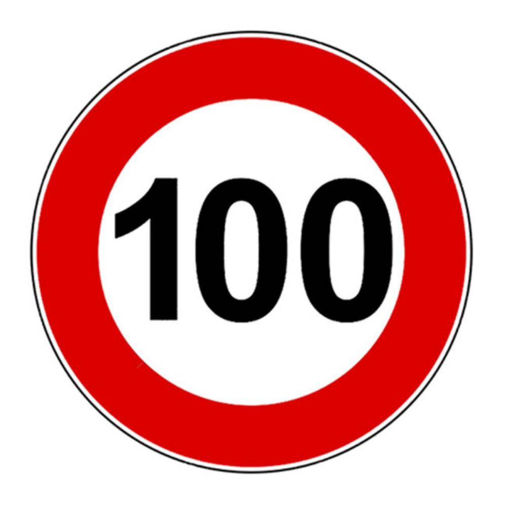 NALEPNICA OGRANIČENJE BRZINE 100 857
