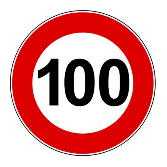 NALEPNICA OGRANIČENJE BRZINE 100 857