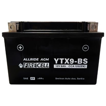 Slika AKUMULATOR ZA MOTOR 12V08L S-YTX9-BS FIRECELL