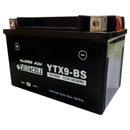 Slika AKUMULATOR ZA MOTOR 12V08L S-YTX9-BS FIRECELL