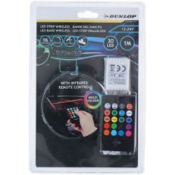 LED TRAKA 1M  ZA AUTO 12/24V MULTIKOLOR DUNLOP