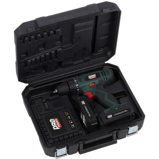 BUŠILICA AKU 18V LI-ION 2 BATERIJE POWERPLUS
