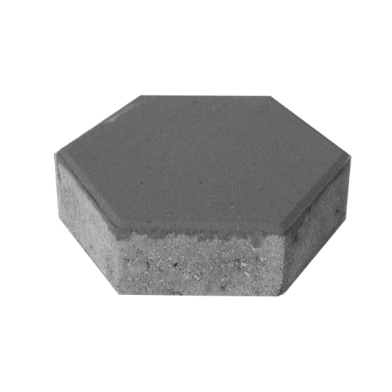 BEHATON ŠESTUGAONI SIVI 24x21x6cm