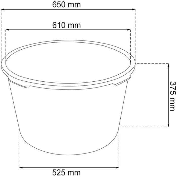 KANTA PVC 90L OKRUGLA