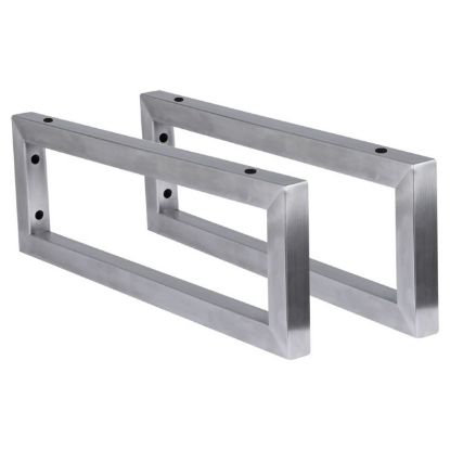 Slika NOSAČ ZA LAVABO ZIDNI 2.5 × 44 × 15 cm HROM