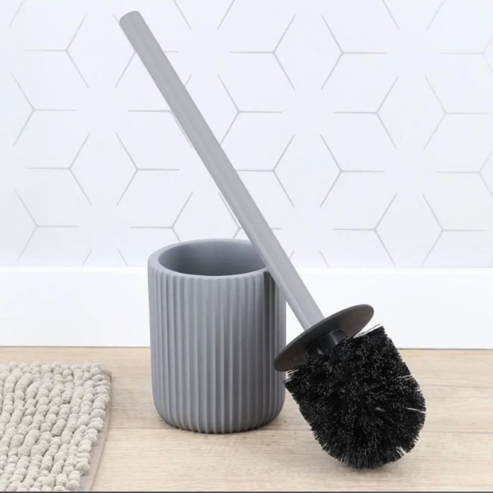 WC ČETKA SA PRUGAMA POLIRESIN SIVA TENDANCE