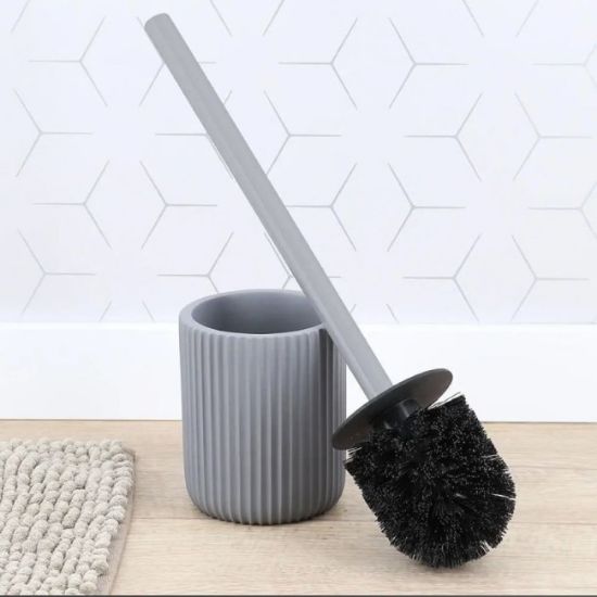 WC ČETKA SA PRUGAMA POLIRESIN SIVA TENDANCE