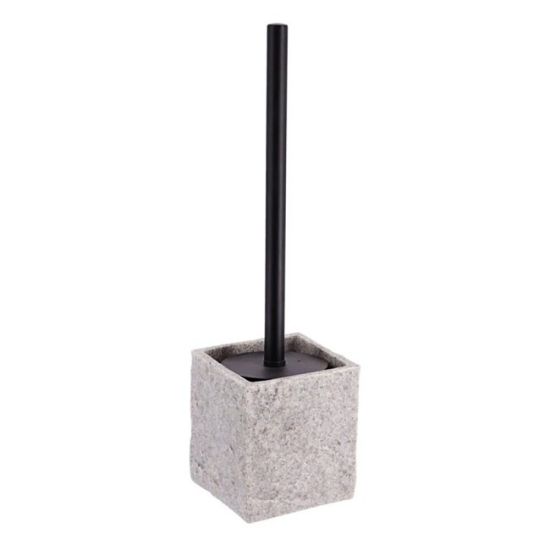 WC ČETKA 37X10X10CM POLIRESIN SIVA TENDANCE