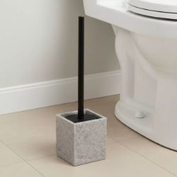 WC ČETKA 37X10X10CM POLIRESIN SIVA TENDANCE
