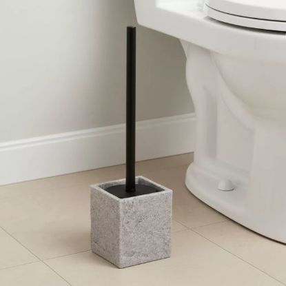 WC ČETKA 37X10X10CM POLIRESIN SIVA TENDANCE
