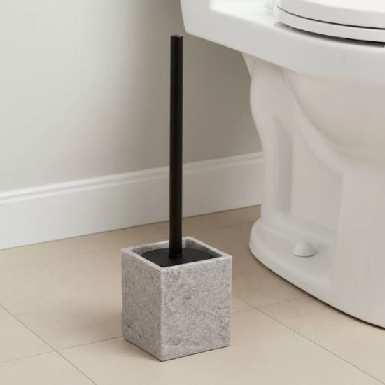 WC ČETKA 37X10X10CM POLIRESIN SIVA TENDANCE