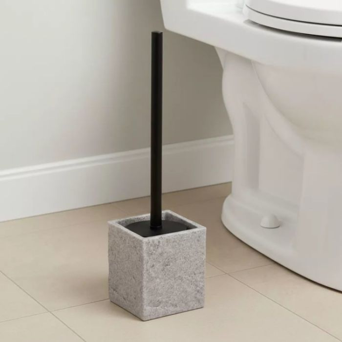 WC ČETKA 37X10X10CM POLIRESIN SIVA TENDANCE