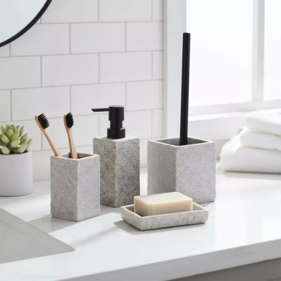 WC ČETKA 37X10X10CM POLIRESIN SIVA TENDANCE