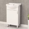 ORMARIC SA LAVABOOM  VODOOTPORAN SOFT CLOSE 40X85X50 PVC BELA - 3