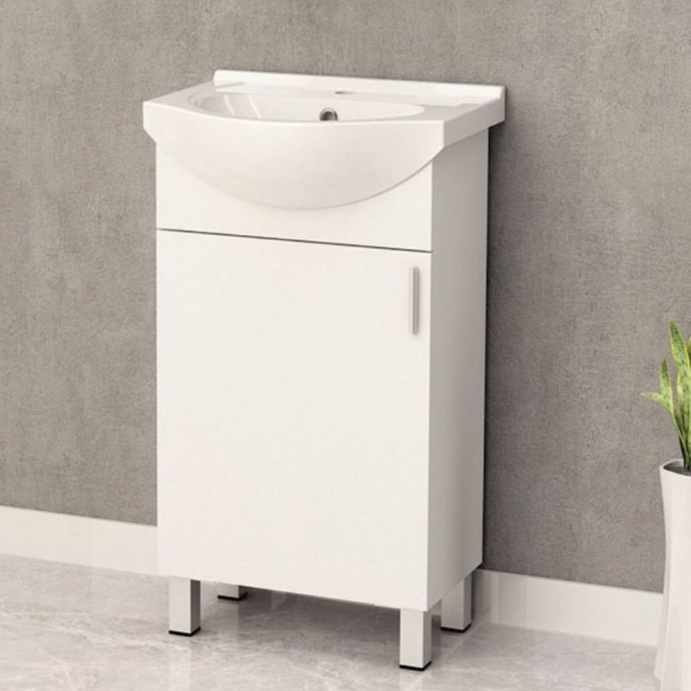 ORMARIC SA LAVABOOM  VODOOTPORAN SOFT CLOSE 40X85X50 PVC BELA