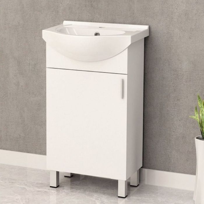 ORMARIC SA LAVABOOM  VODOOTPORAN SOFT CLOSE 40X85X50 PVC BELA