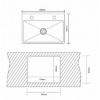 SUDOPERA ALPAKA SADNA PRAVOUGAONA 43X50X16 HROM + SIFON 3 - 3