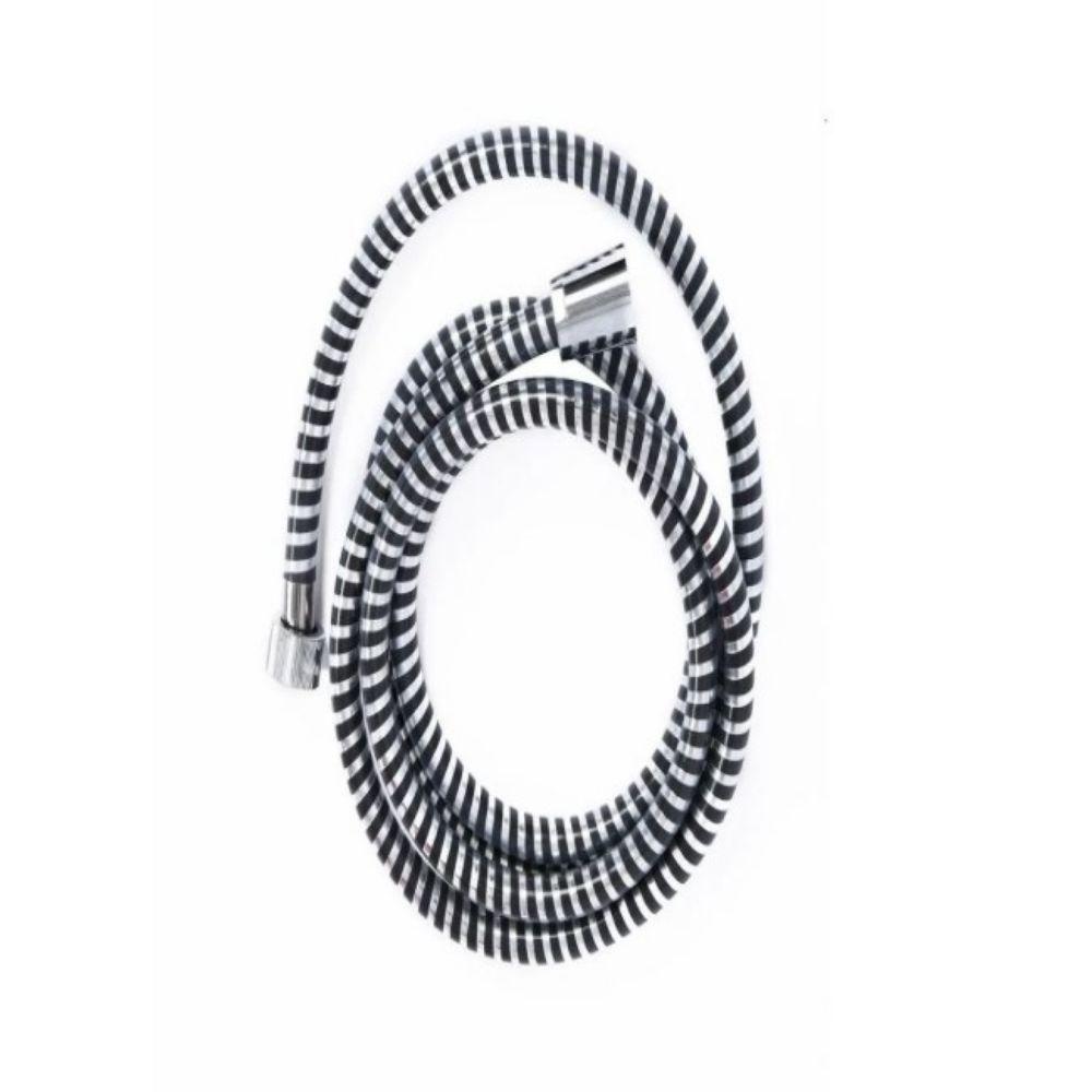 CREVO ZA TUŠ 2M RASTEGLJIVO PVC CRNO/SREBRNO TENDANCE