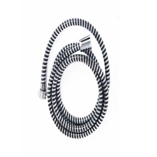 CREVO ZA TUŠ 2M RASTEGLJIVO PVC CRNO/SREBRNO TENDANCE