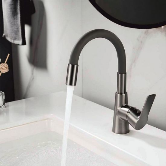 SLAVINA ZA LAVABO STOJECA JEDNORUCNA ALISADO SIVA