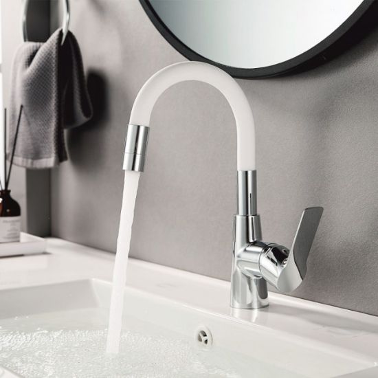SLAVINA ZA LAVABO STOJEĆA JEDNORUČNA ALISADO BELA