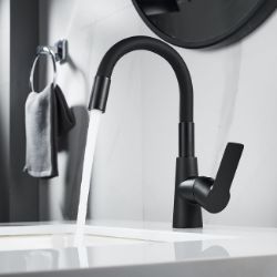 SLAVINA ZA LAVABO STOJEĆA JEDNORUČNA ALISADO CRNA