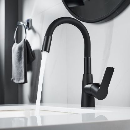 SLAVINA ZA LAVABO STOJEĆA JEDNORUČNA ALISADO CRNA