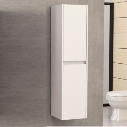 Slika ORMARIC KUPATILSKI VERTIKALNI ZIDNI 30X120X30 PVC BELA INTERC