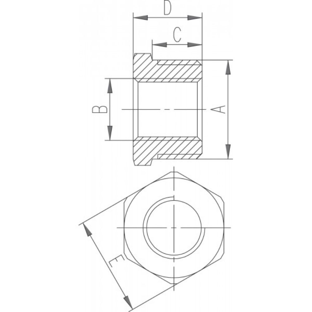 REDUKCIJA 3/4''x1/2'' HROMIRANA