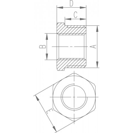 REDUKCIJA 1/2''x3/8'' HROMIRANA