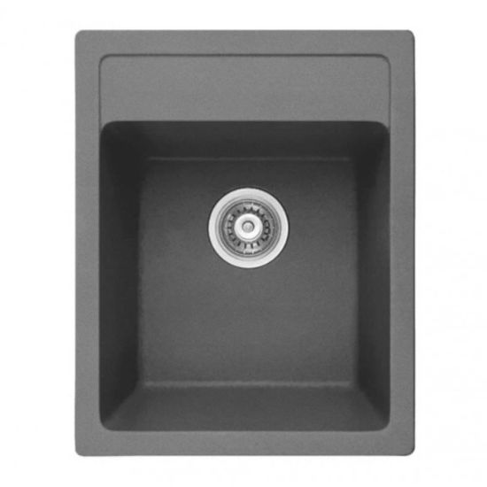 SUDOPERA USADNA PRAVOUGAONA 50X40X20 GRANIT SIVA + SIFON 1