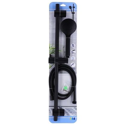 SET ZA TUŠ 150CM MAT CRNA TENDANCE