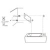 LAVABO KERAMIČKI 40 × 22 × 11.5 cm BELI - 3
