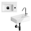 LAVABO KERAMIČKI 40 × 22 × 11.5 cm BELI - 7